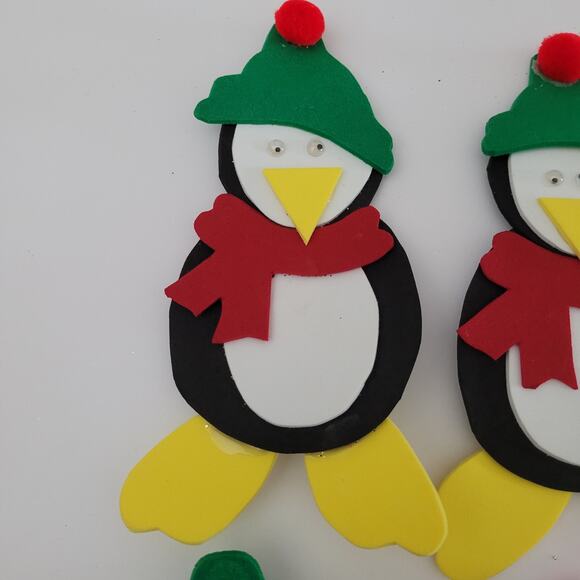 Cute Penguin Magnets - Holiday Decor, Set of 4 - Picture 3 of 8